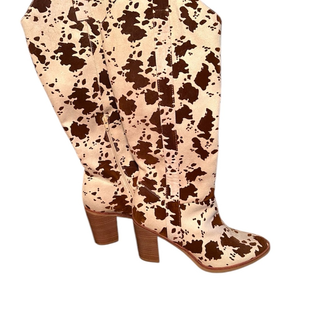 Lorayne Cow Print Tall Boot from Buckle
